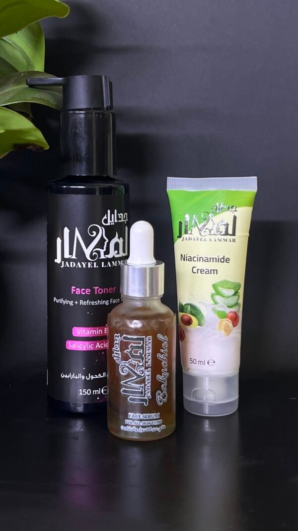 تونر السالسليك اسيد+مرمم+سيروم باكوتشيول