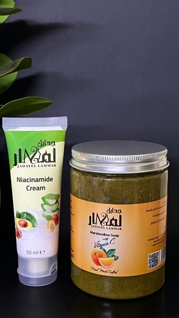 مرمم النياسيناميد+صابونية المارشميلو